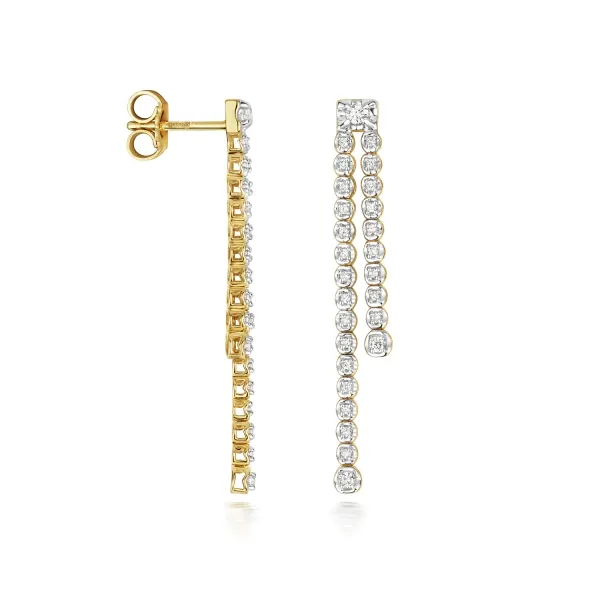 Elegant gold drop earrings Archives - Fiona Kerr Jewellery